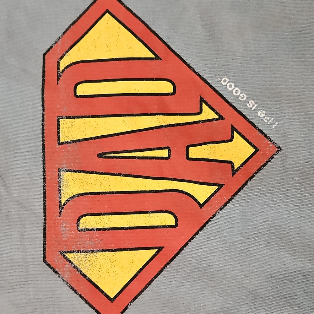 EUC Life Is Good Super Dad T-Shirt Sz XL - Picture 5 of 5